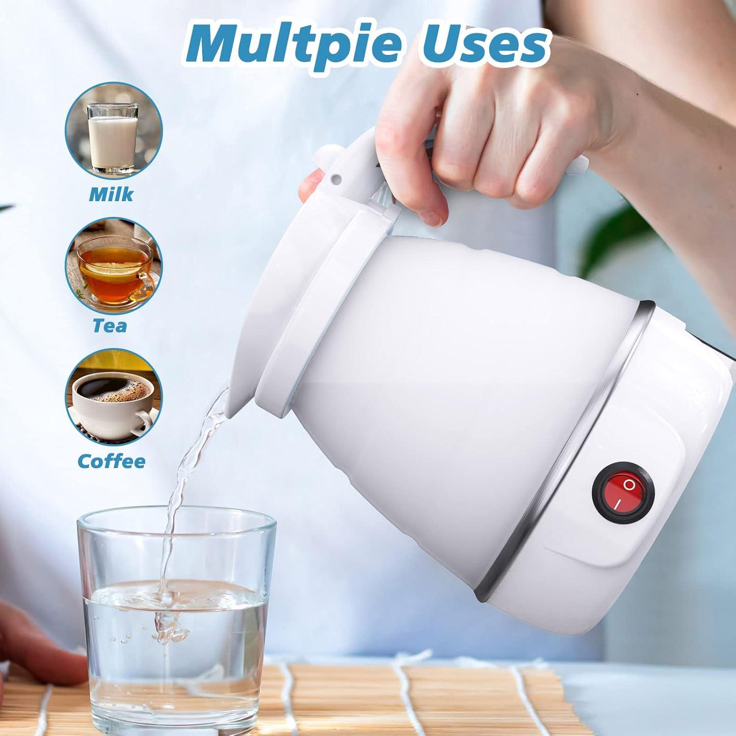 Foldable Travel Electric Kettle – 600ml, BPA-Free Silicone Atatijari 